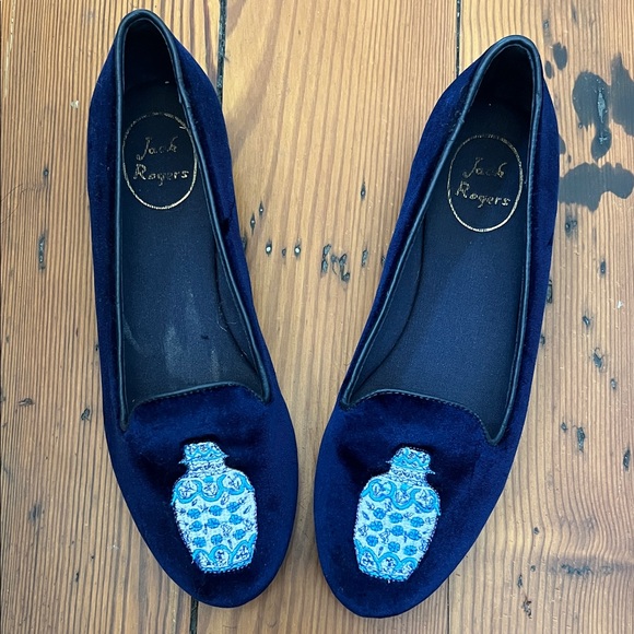 Jack Rogers Midnight Blue Women's Flats - Picture 1 of 2
